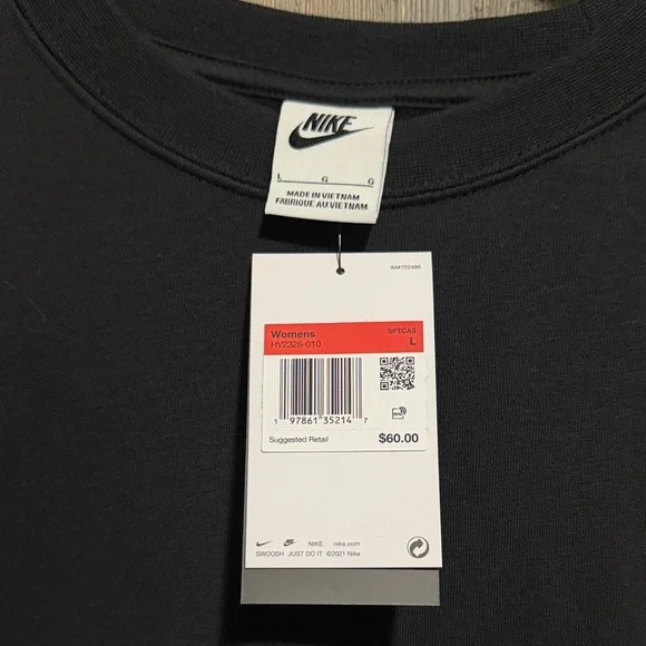 Nike Women's Black Crewneck Sweater - Picture 2 of 5